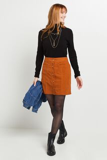 Jupe en velours côtelé femme