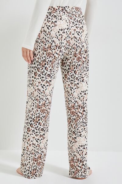 Pantalon pyjama léopard femme