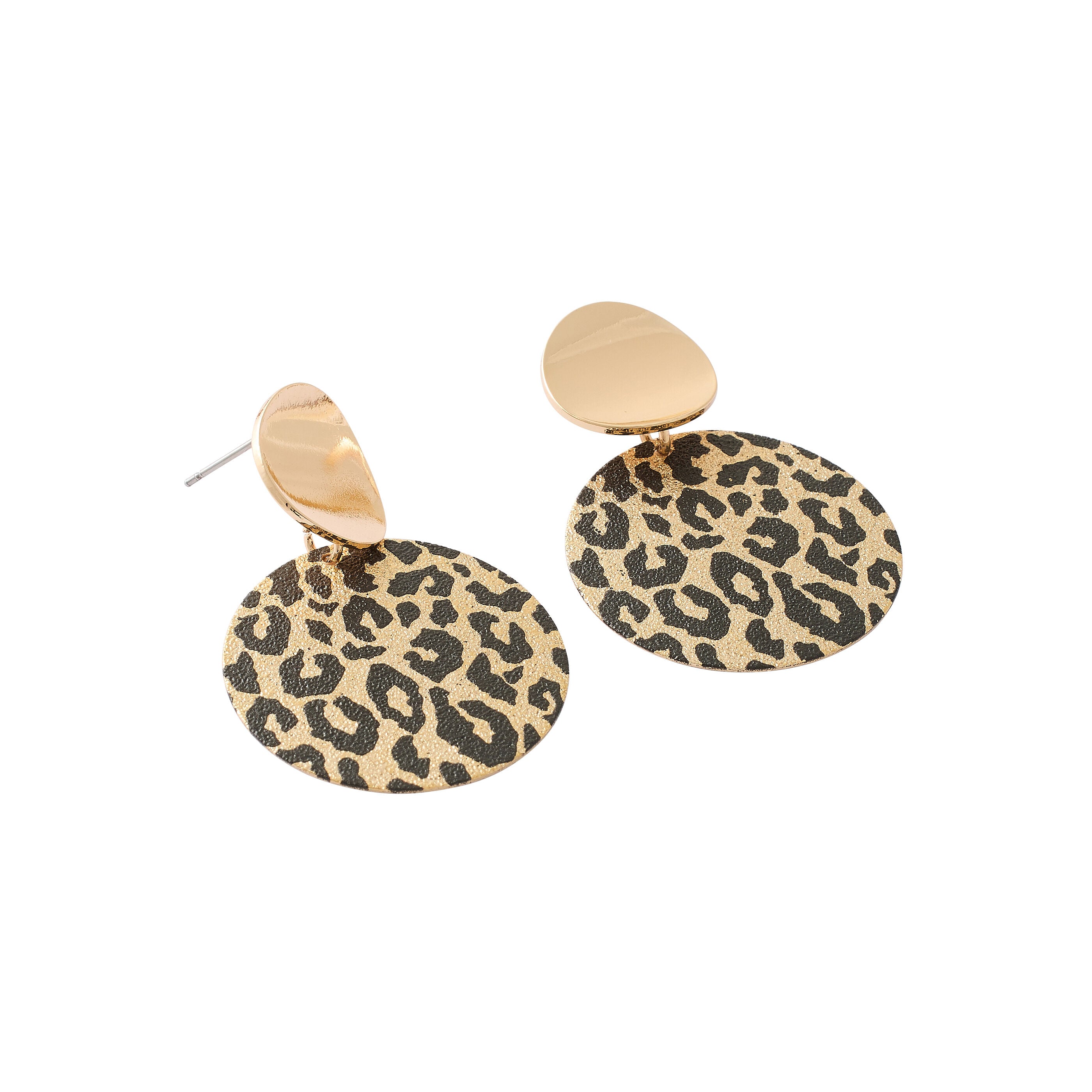 Boucles d'oreilles imprim&eacute; l&eacute;opard
