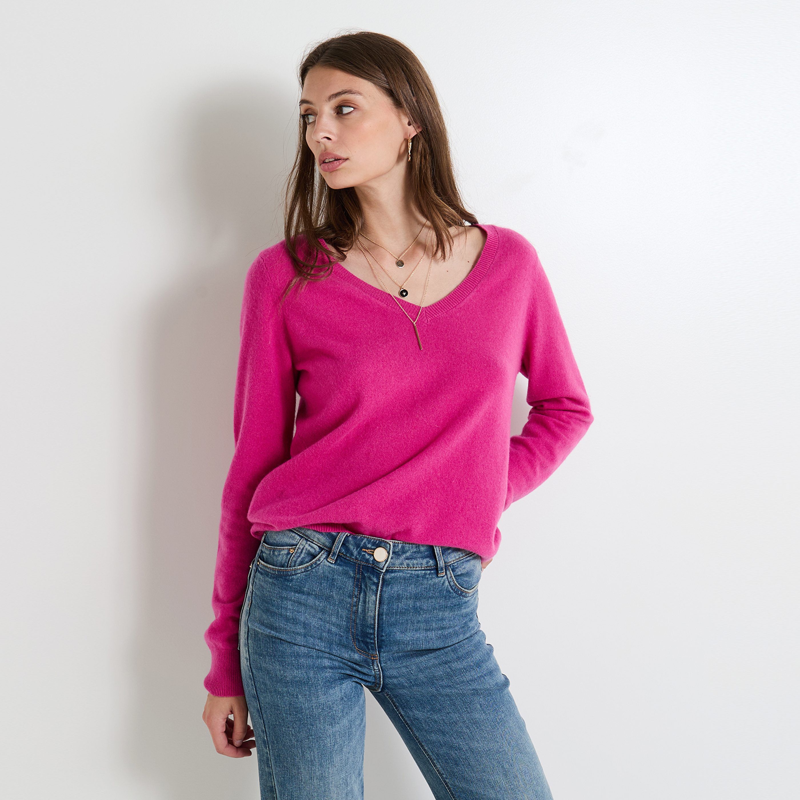 Pull laine et cachemire femme