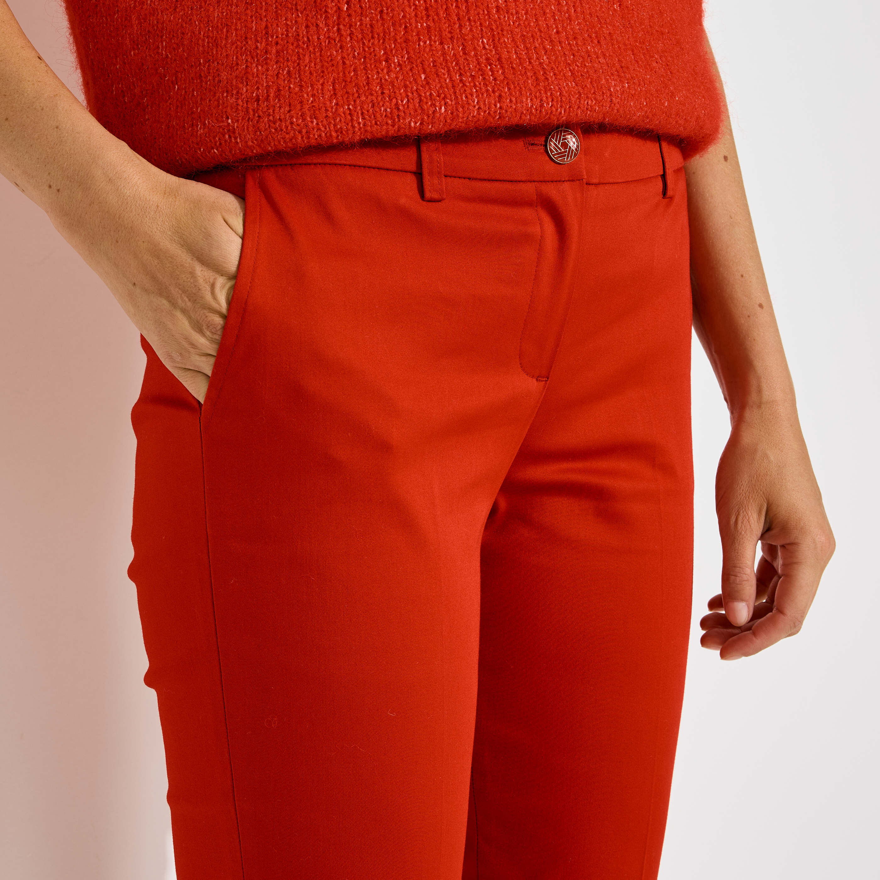 Pantalon cigarette femme