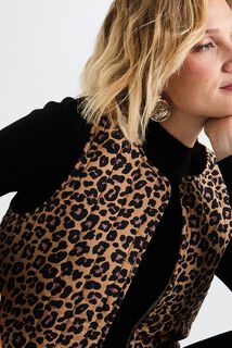 Veste imprimé léopard femme