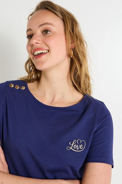 T-shirt col rond femme