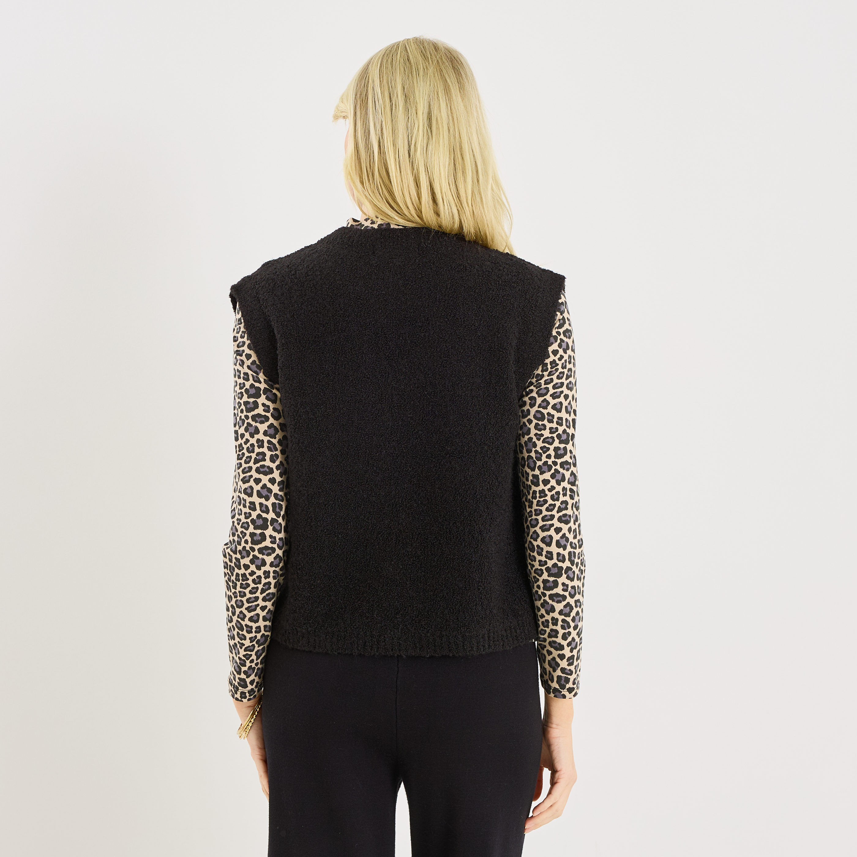 Gilet sans manches uni femme