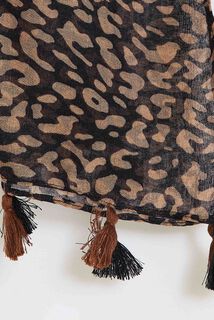 Étole longue motif tacheté femme