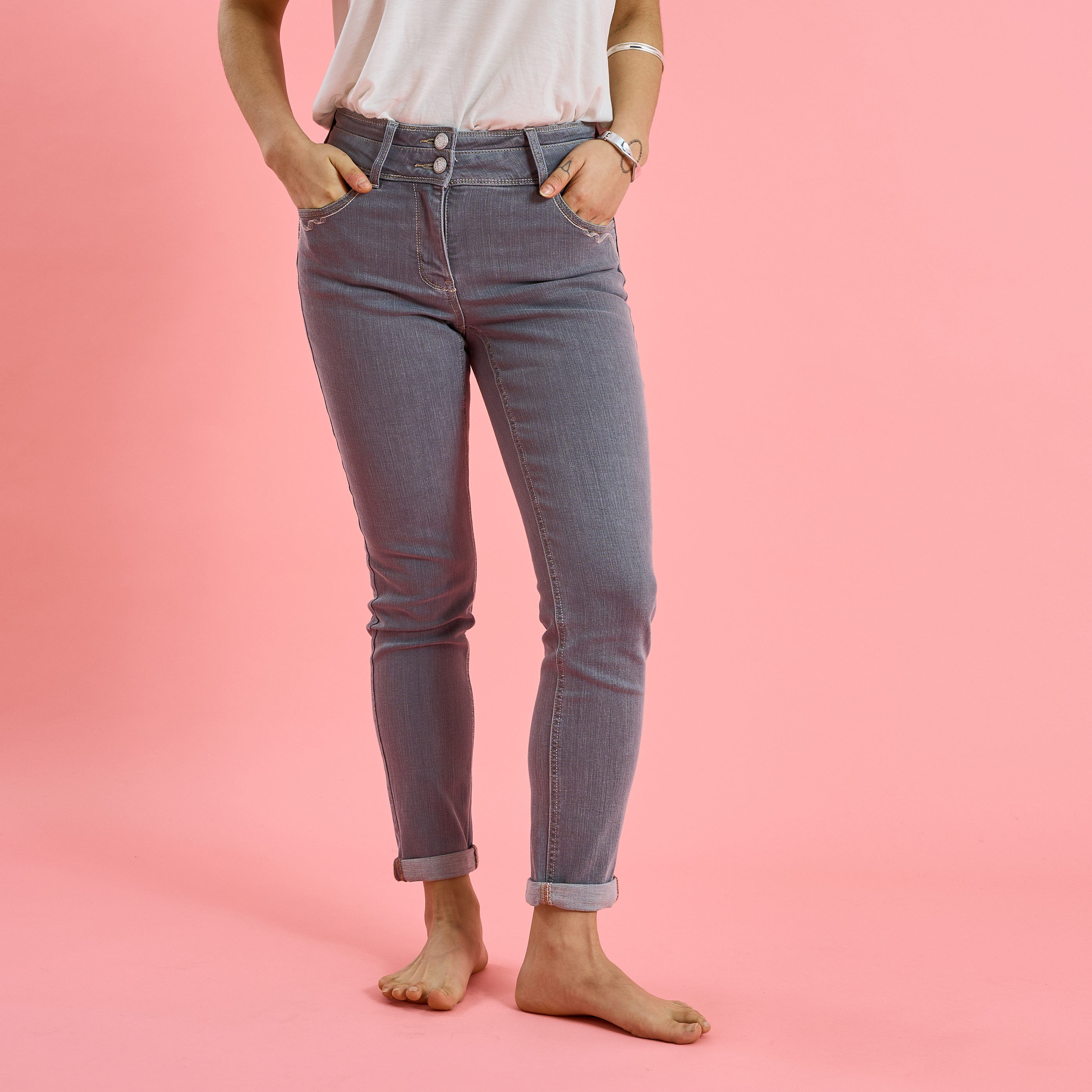 Jean slim raccourci HANOI R02 femme