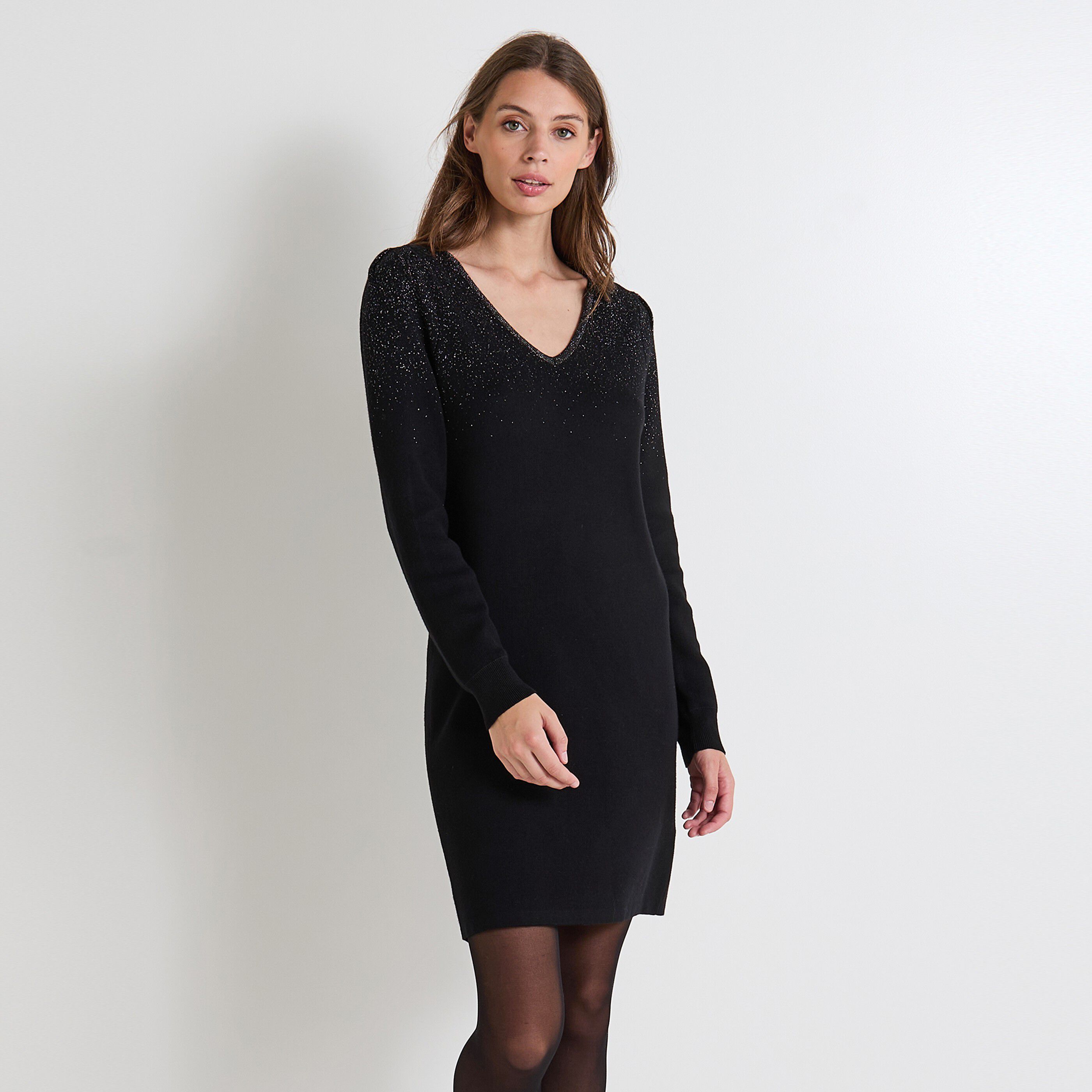 Robe pull femme NOIR Graindemalice