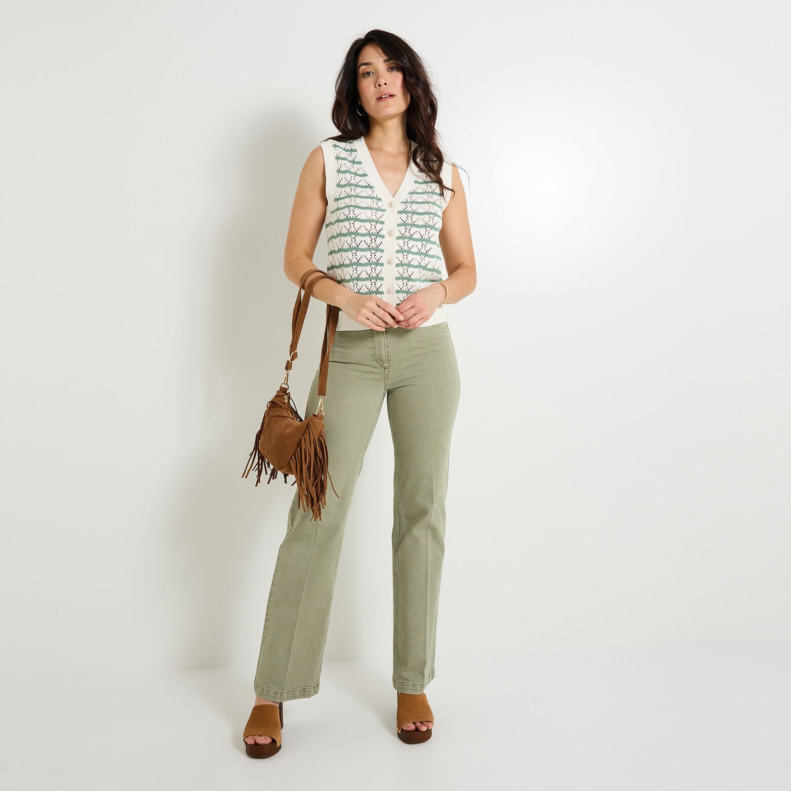 Gilet manches courtes femme