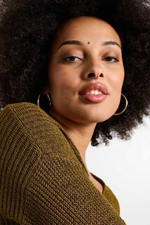 Pull col V femme