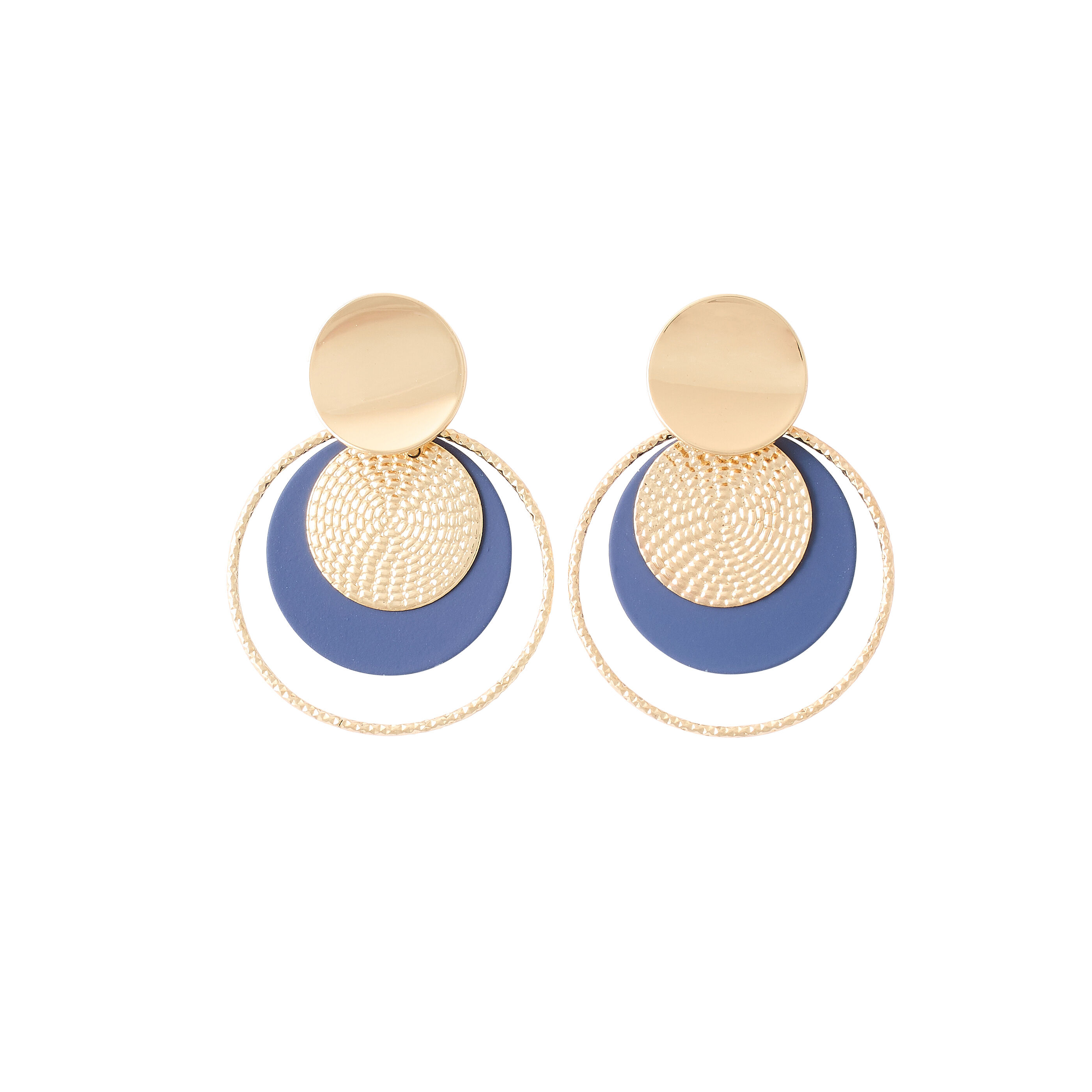 Boucles d'oreilles 3 disques