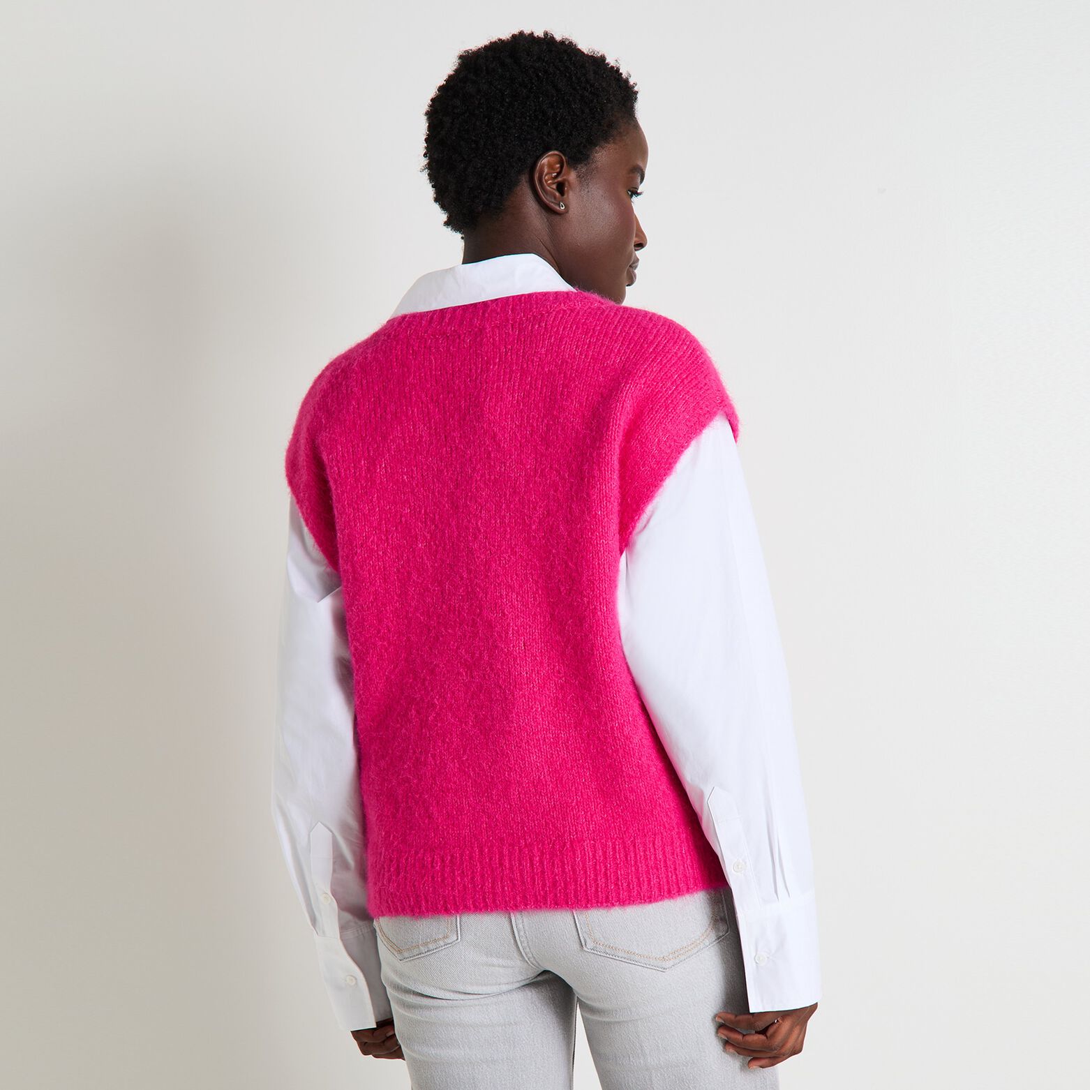 Pull sans manches femme