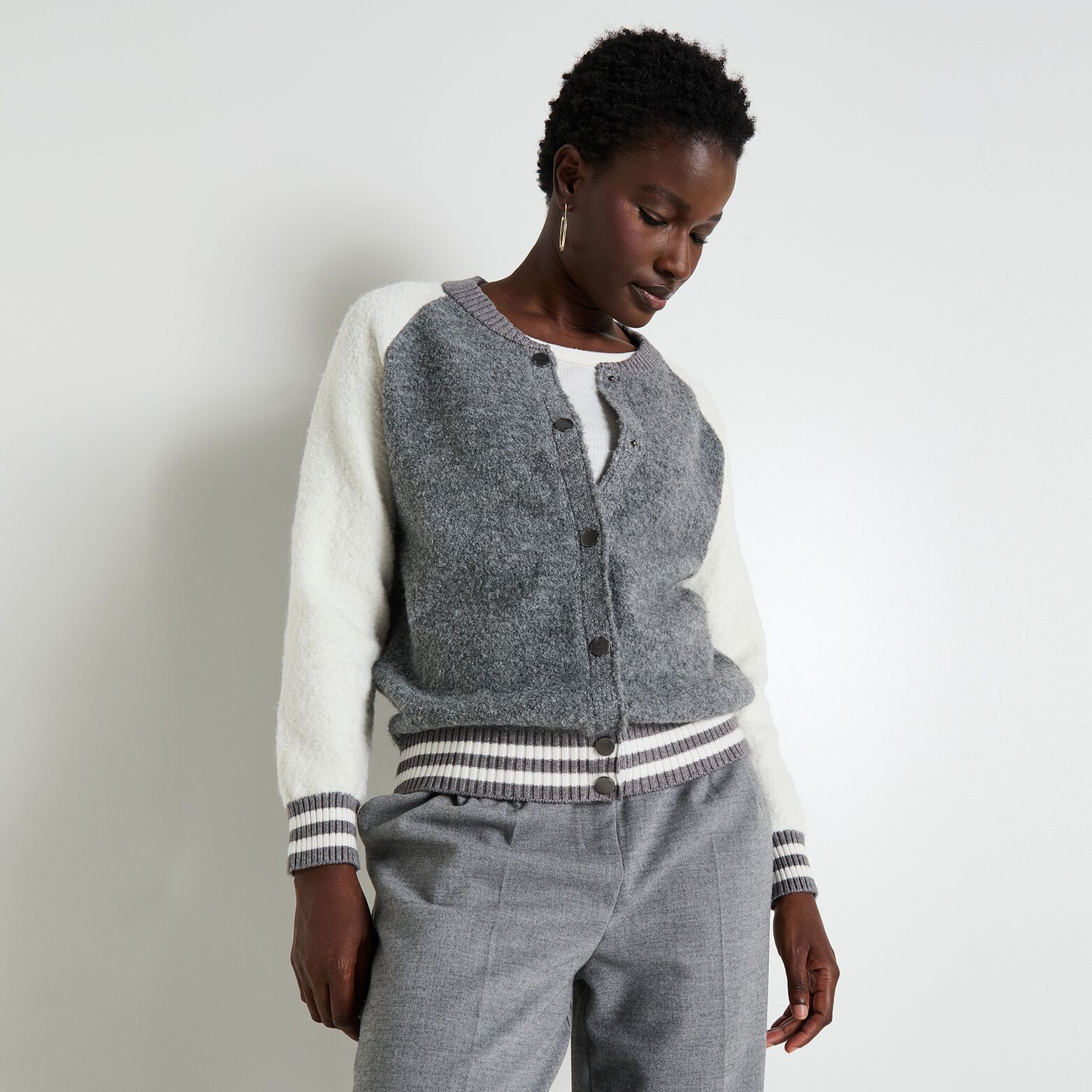 Bomber maille femme