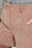 Short en velours cotelé femme