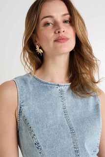 Robe en denim femme
