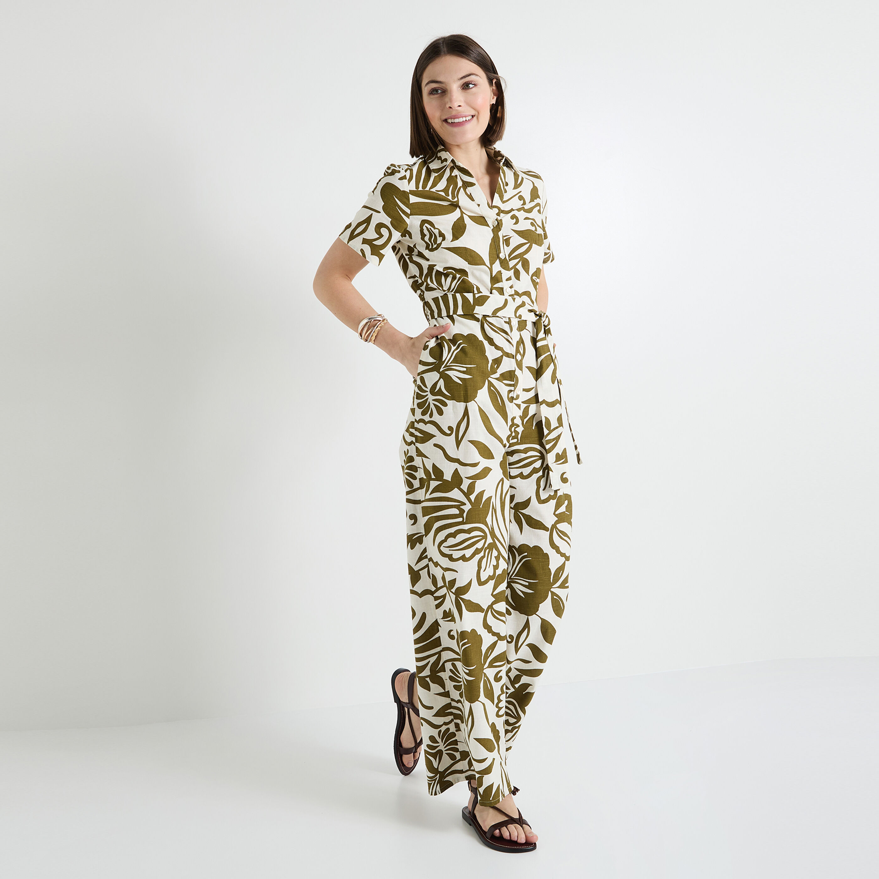 Combinaison manches courtes femme