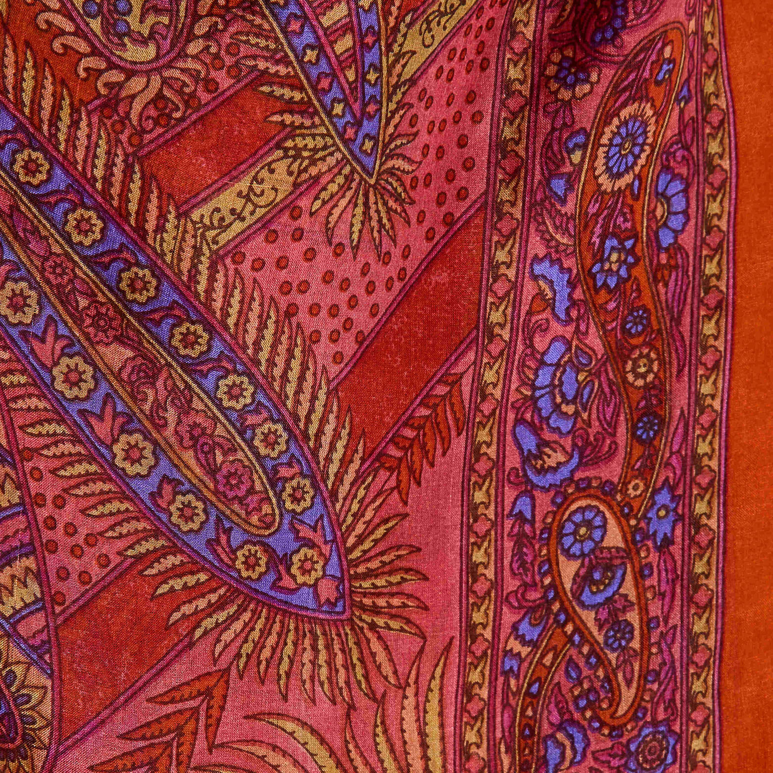 Foulard carré imprimé cachemire femme