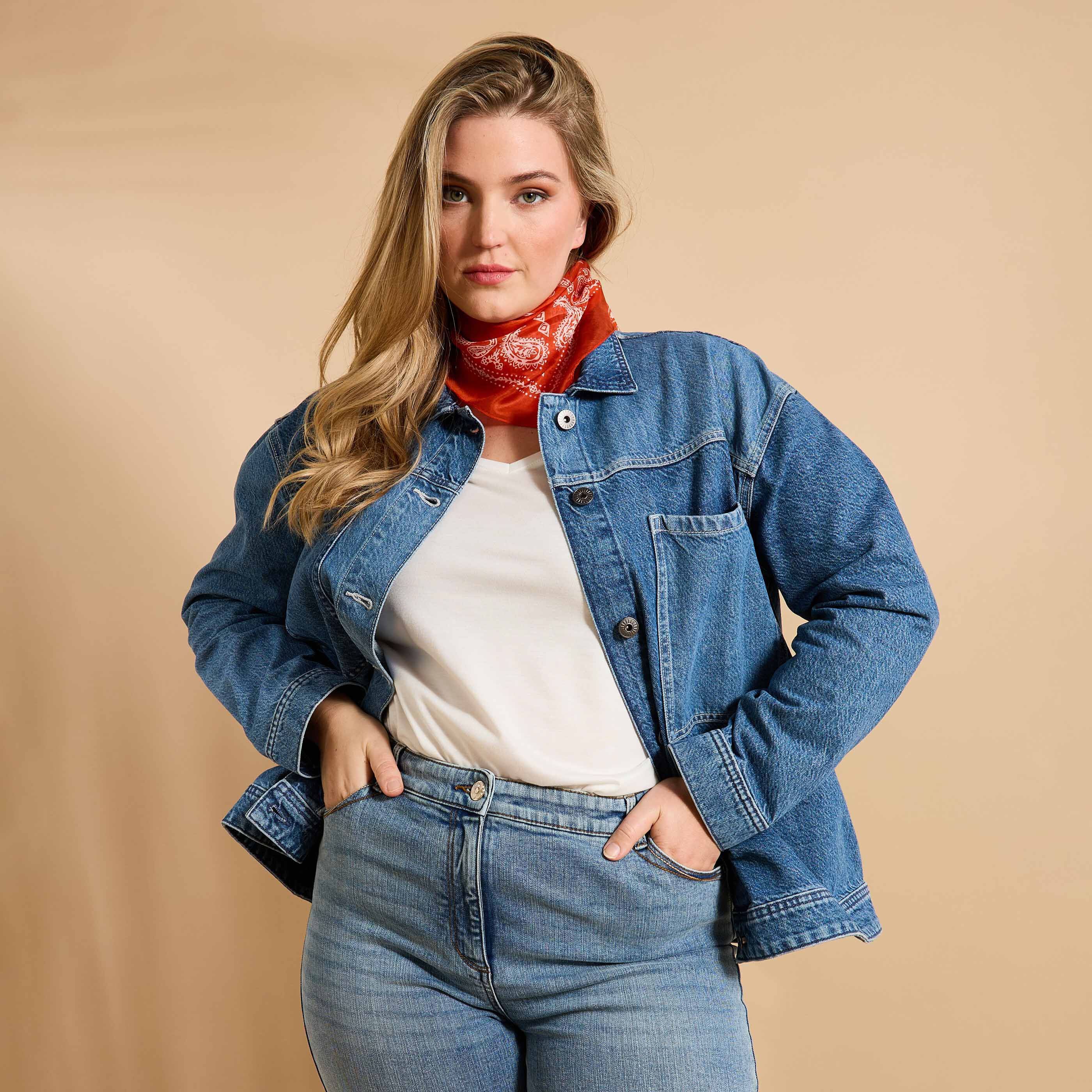 Veste en jean femme