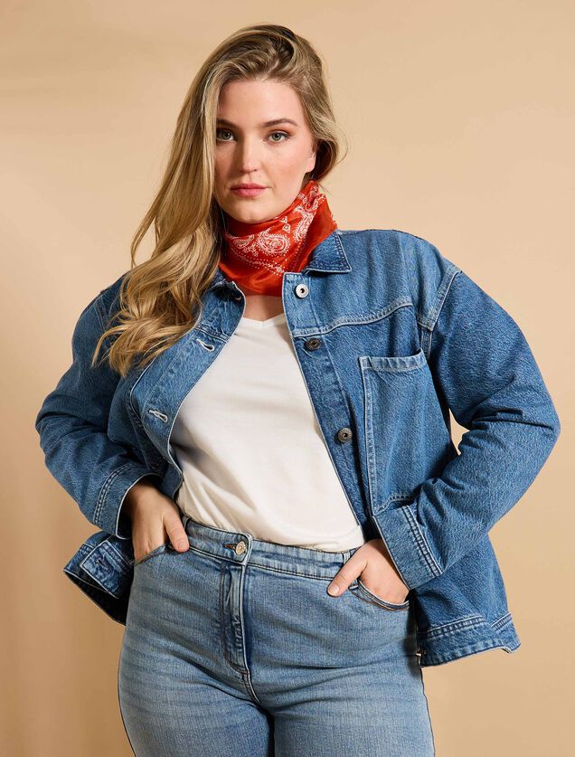 Veste en jean femme