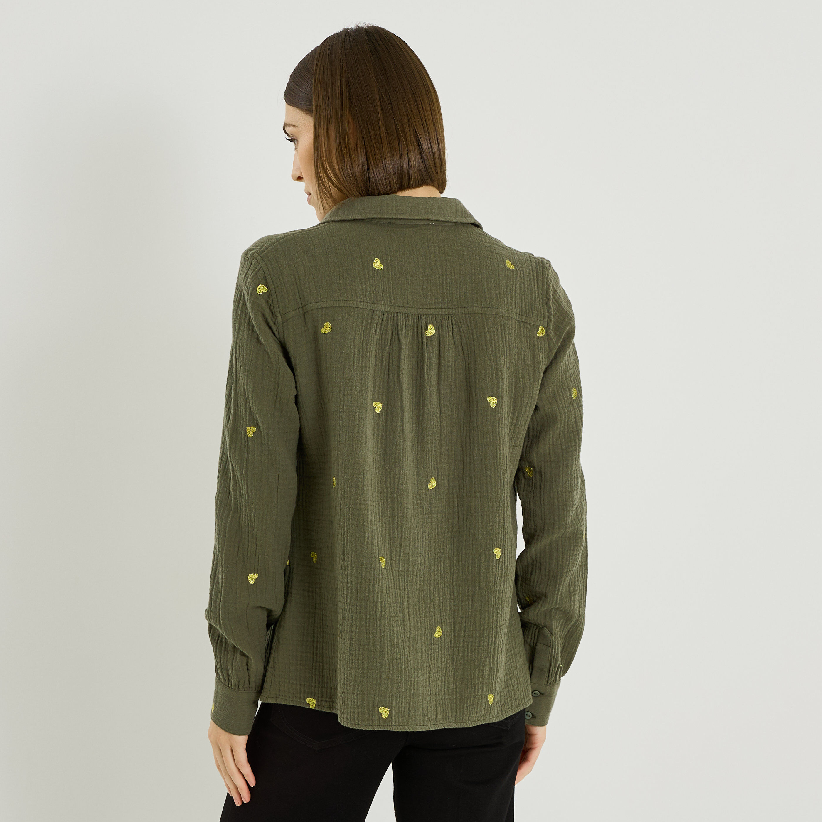 Chemise en gaze de coton femme