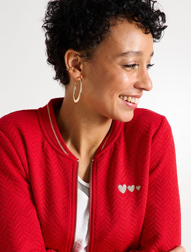 Blouson maille matelassée femme