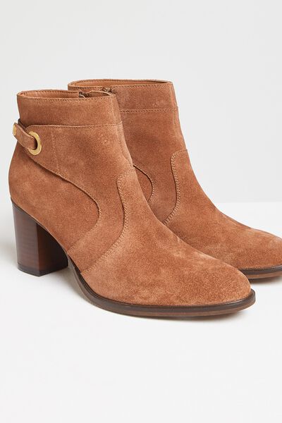 Bottines en daim femme