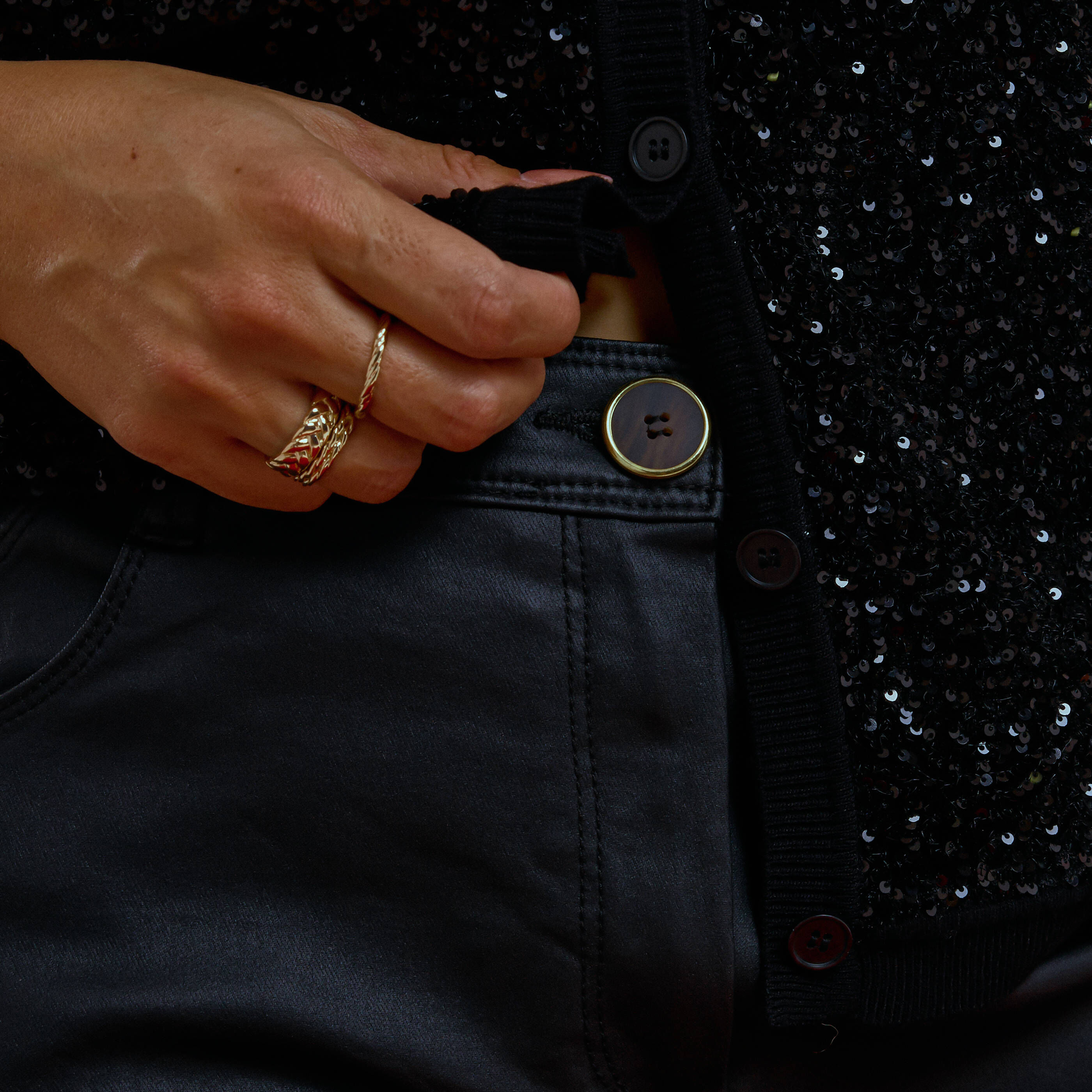 Jean flare raccourci EKANSAS RF02 femme