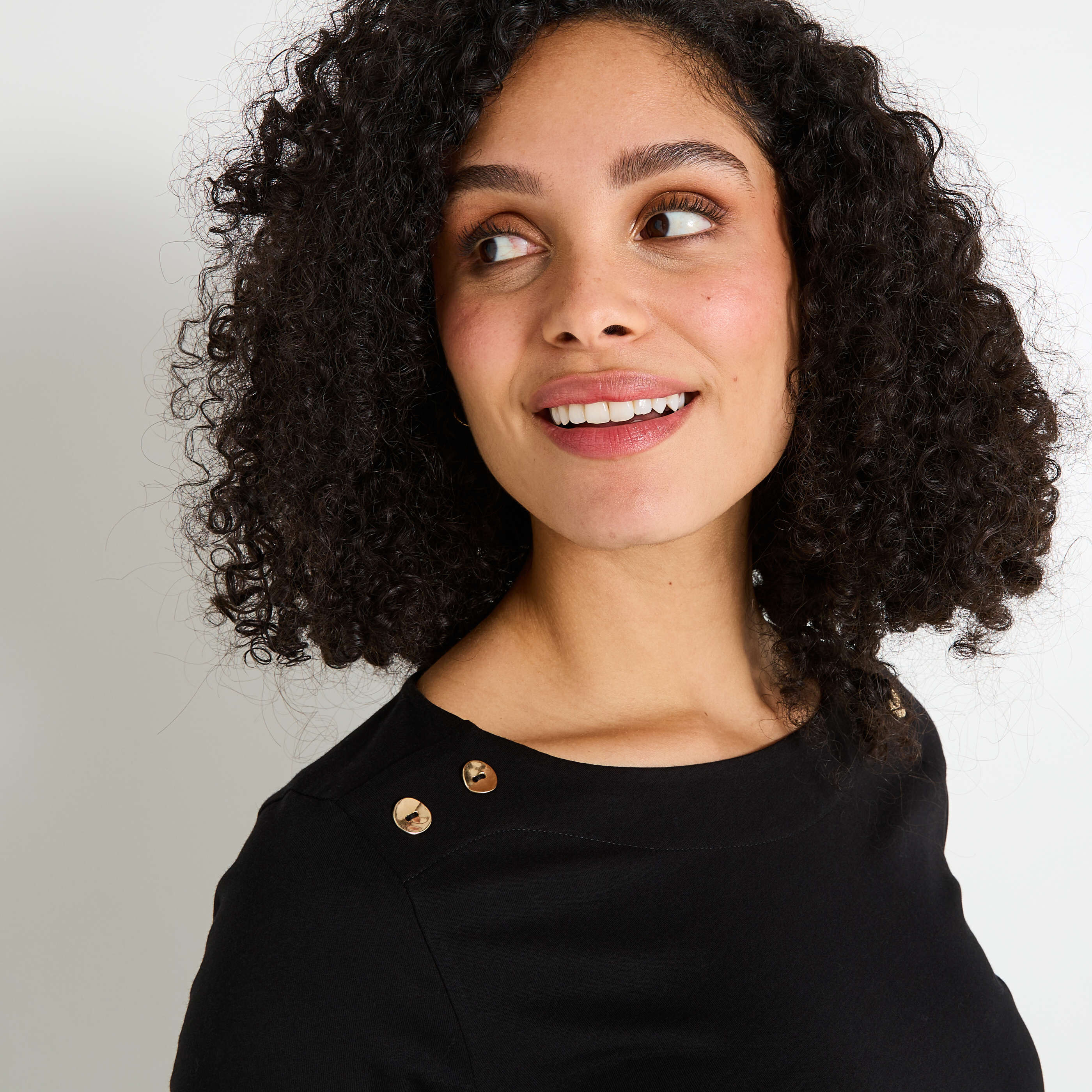 T-shirt col bateau femme