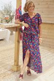 Robe longue imprimée femme