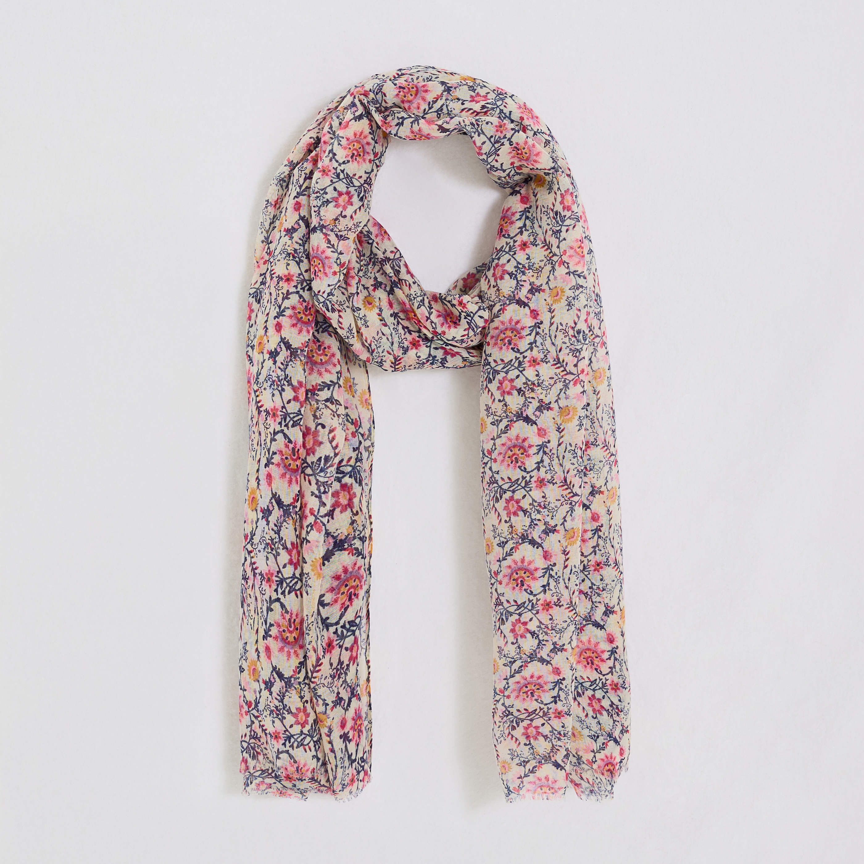 Etole longue motif fleuri femme