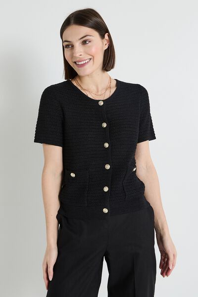 Gilet manches courtes femme