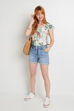 T-shirt col V femme