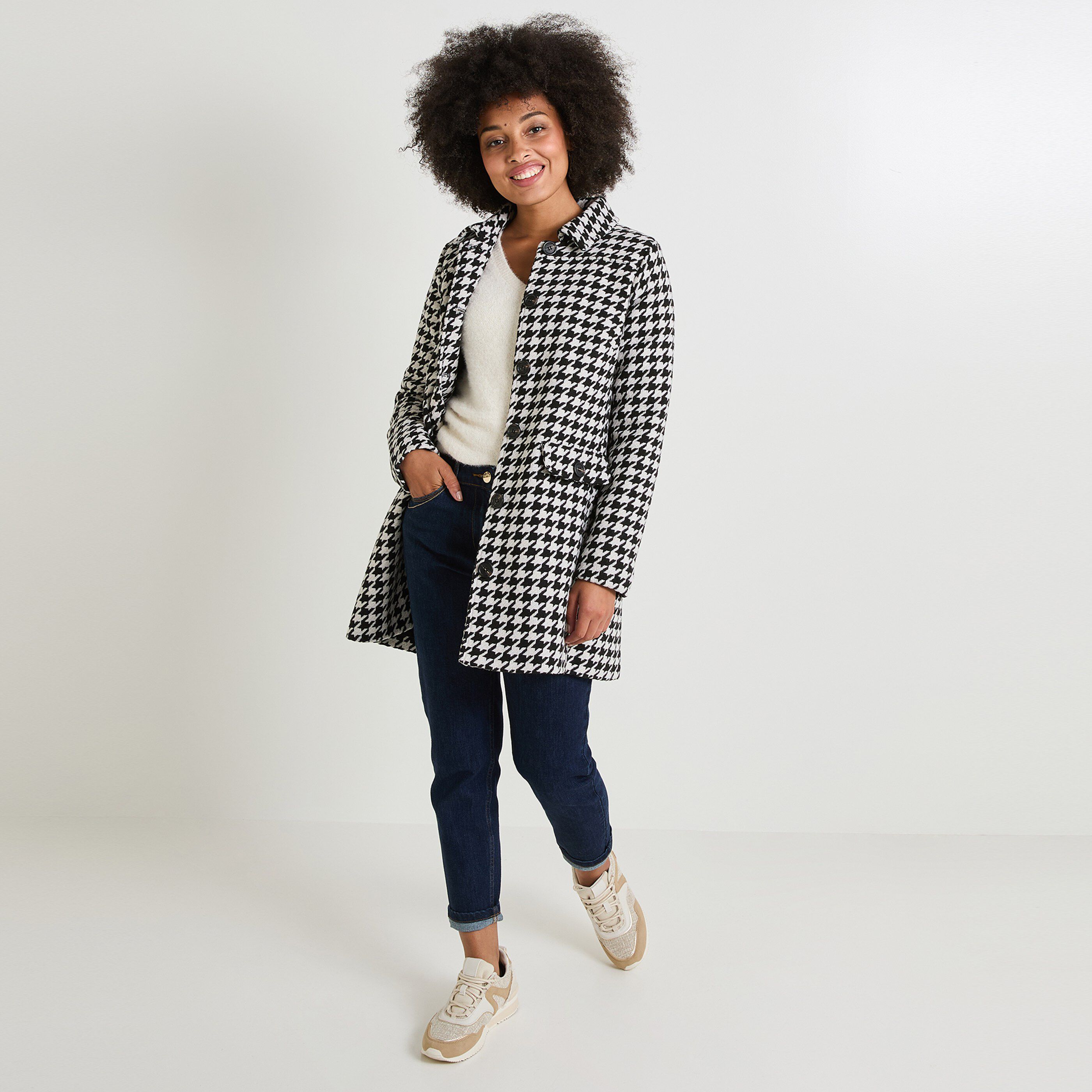 Manteau mi-long femme