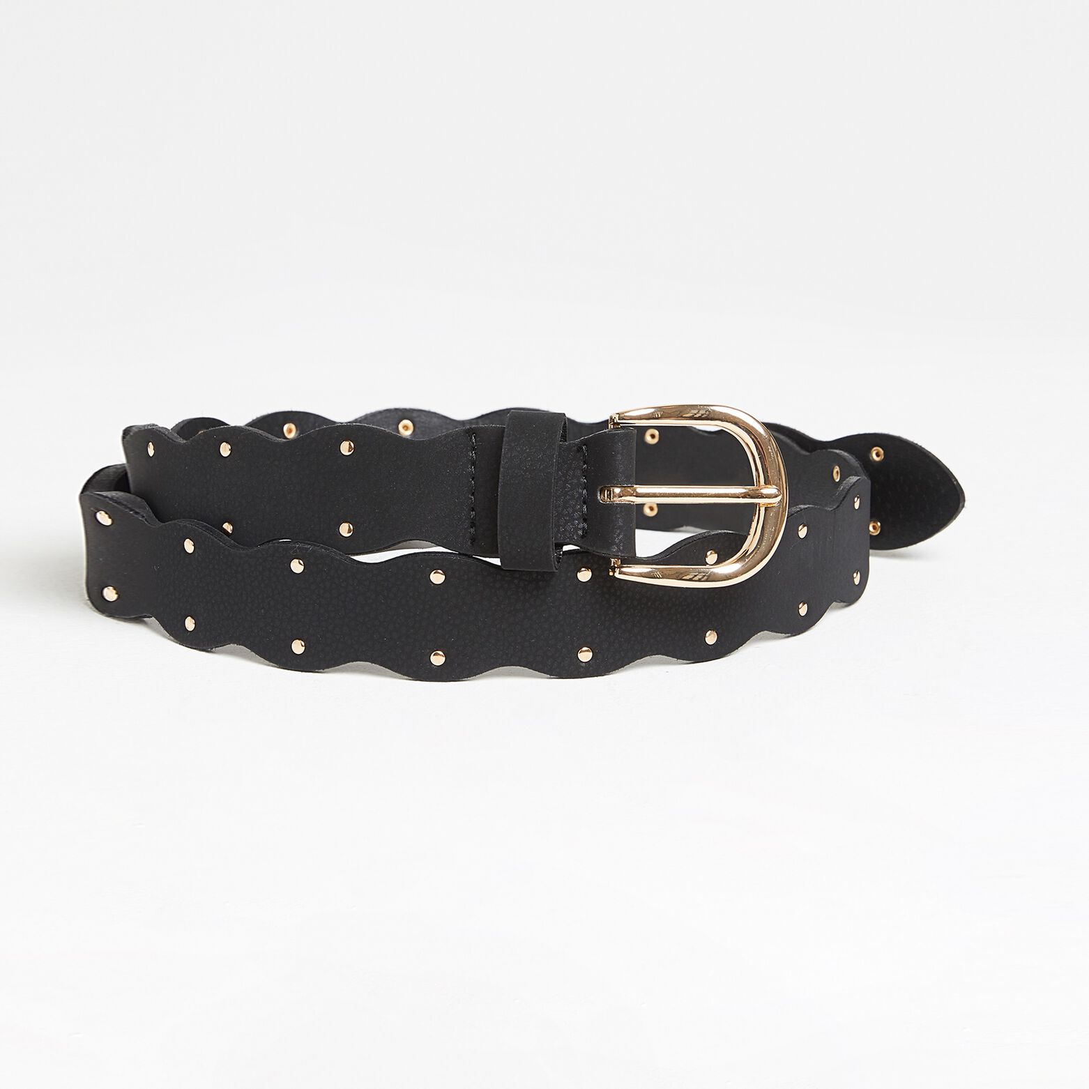 Ceinture à bords ondulés femme