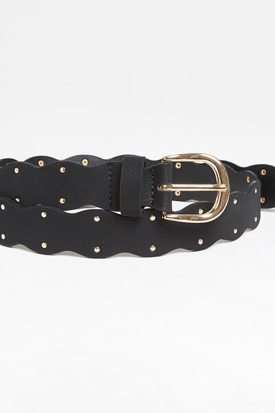 Ceinture à bords ondulés femme