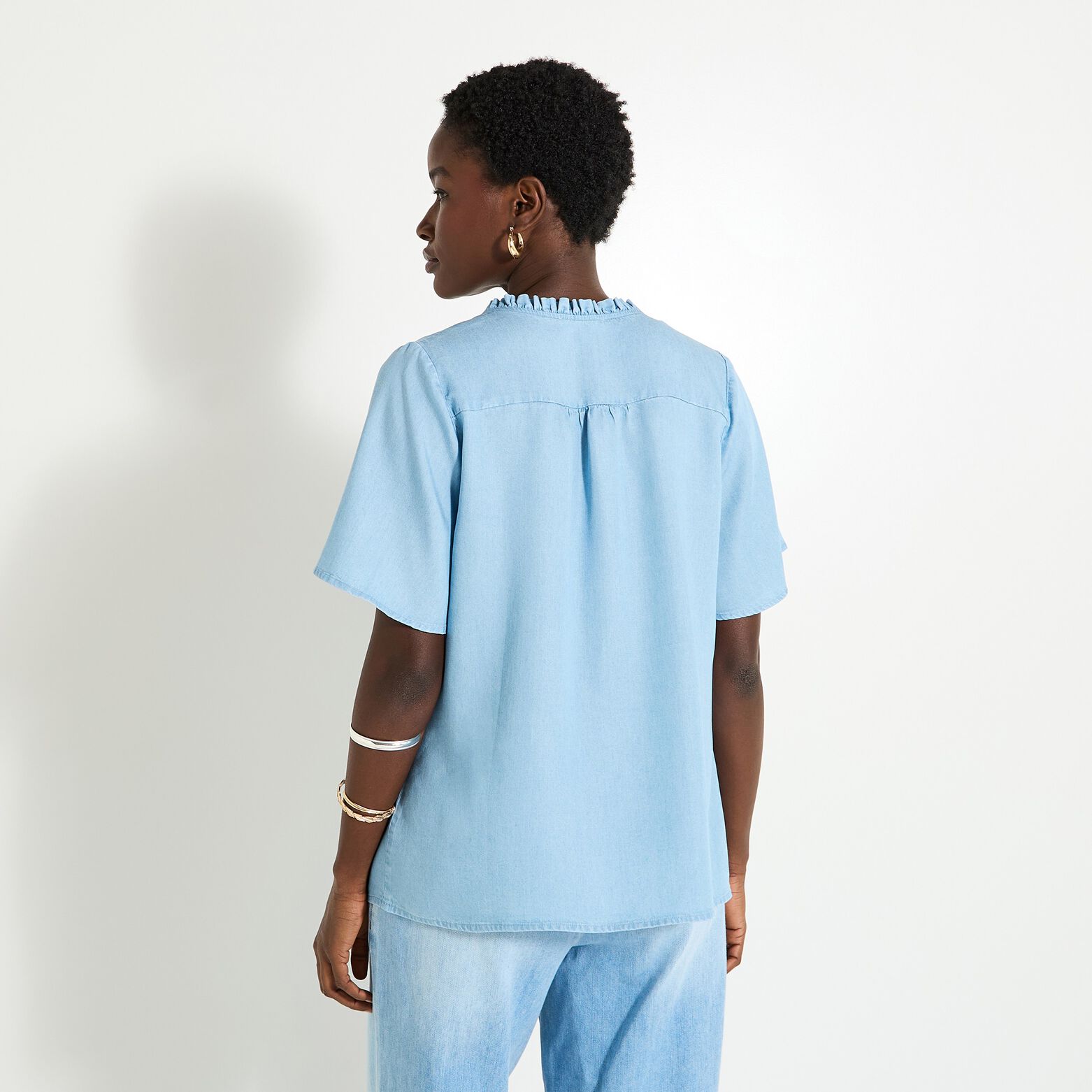 Blouse en lyocell femme