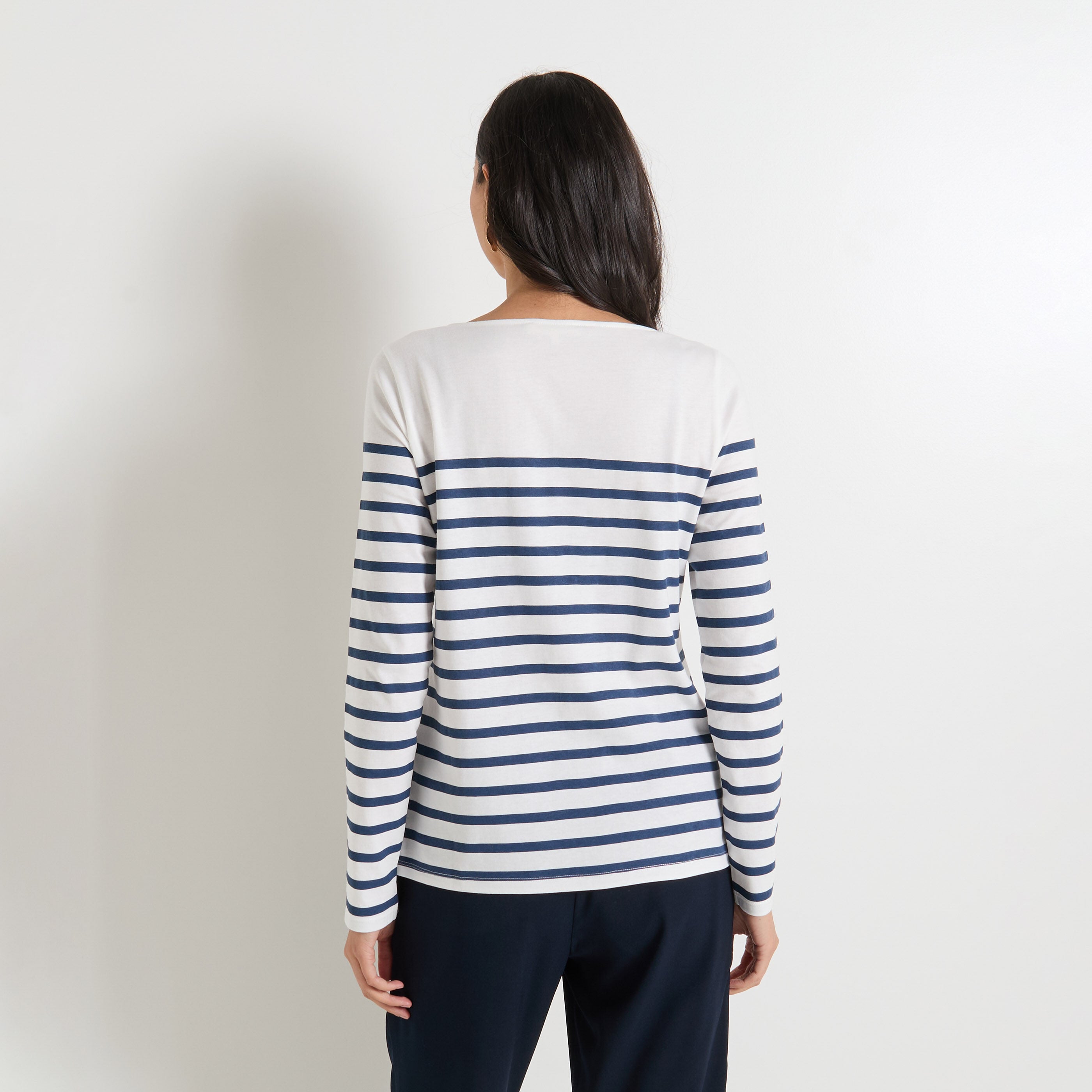 T-shirt col bateau femme