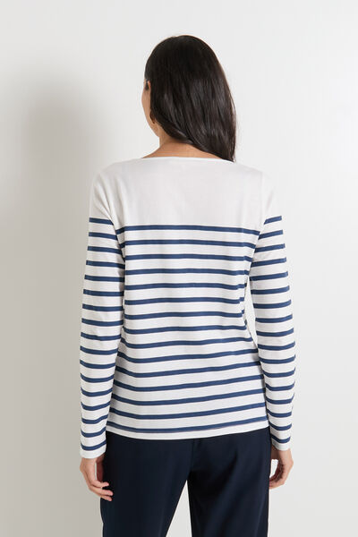 T-shirt col bateau femme