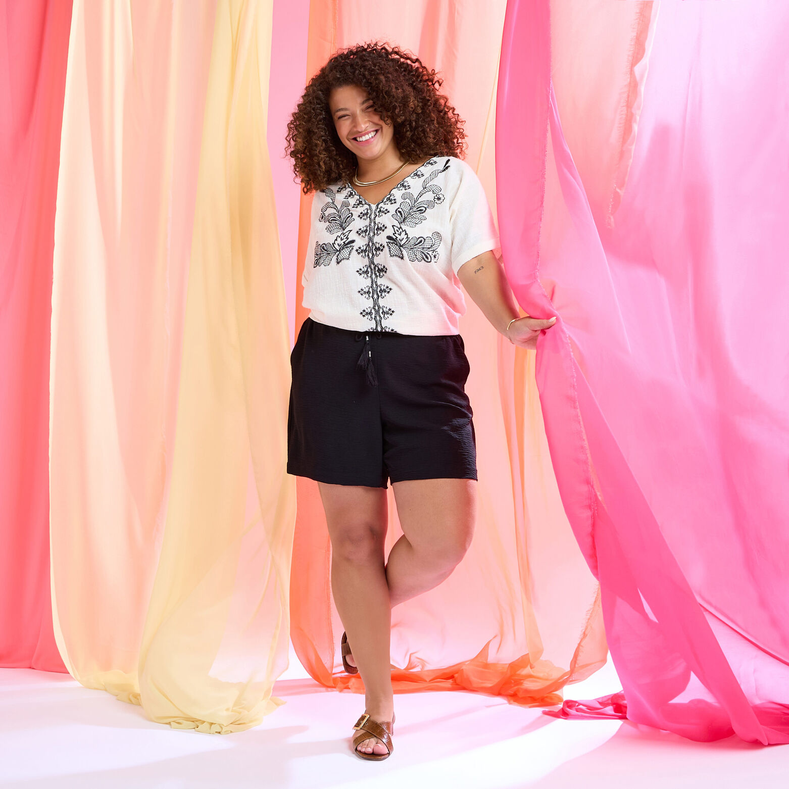 Short fluide femme