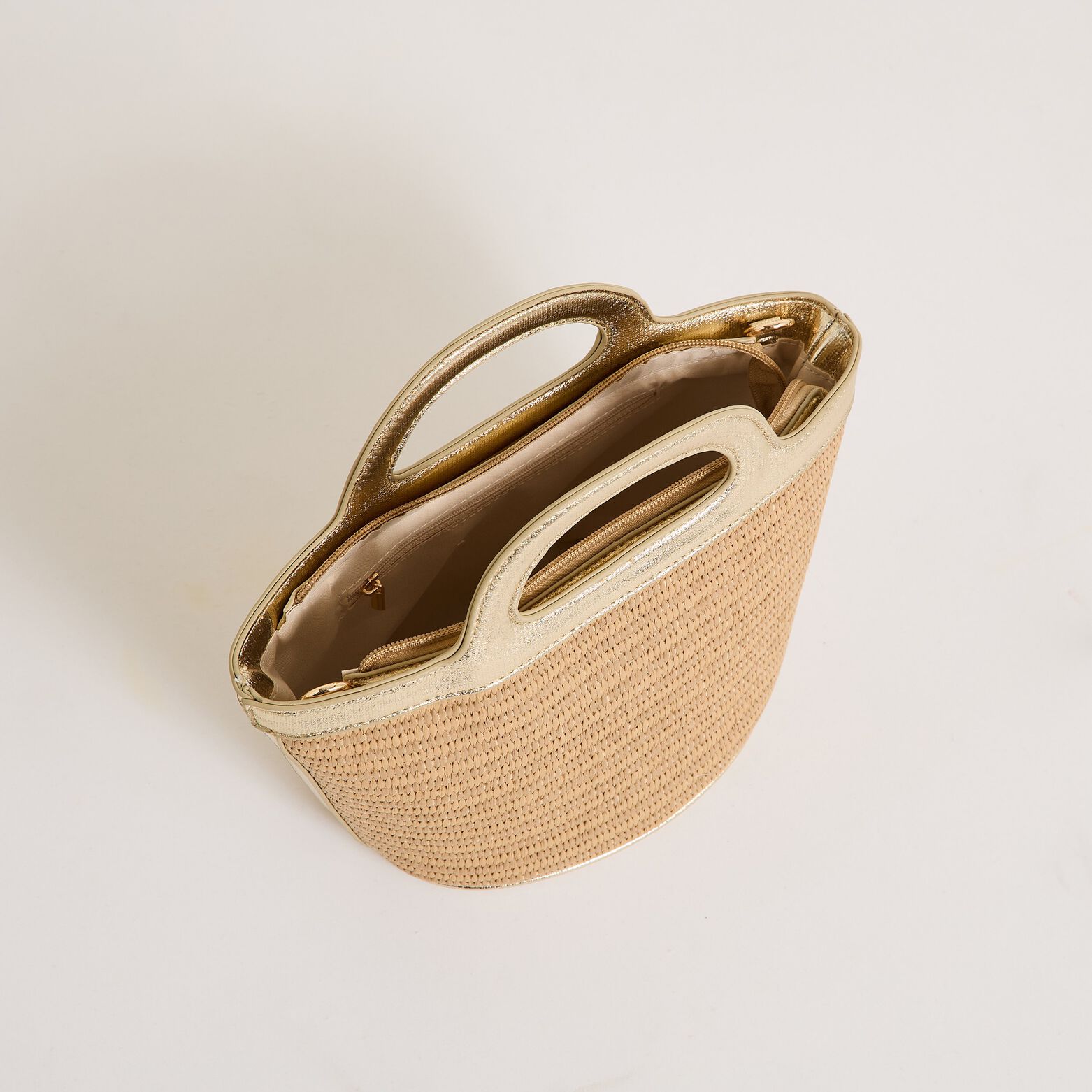 Sac seau bi-matière femme