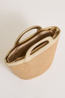 Sac seau bi-matière femme