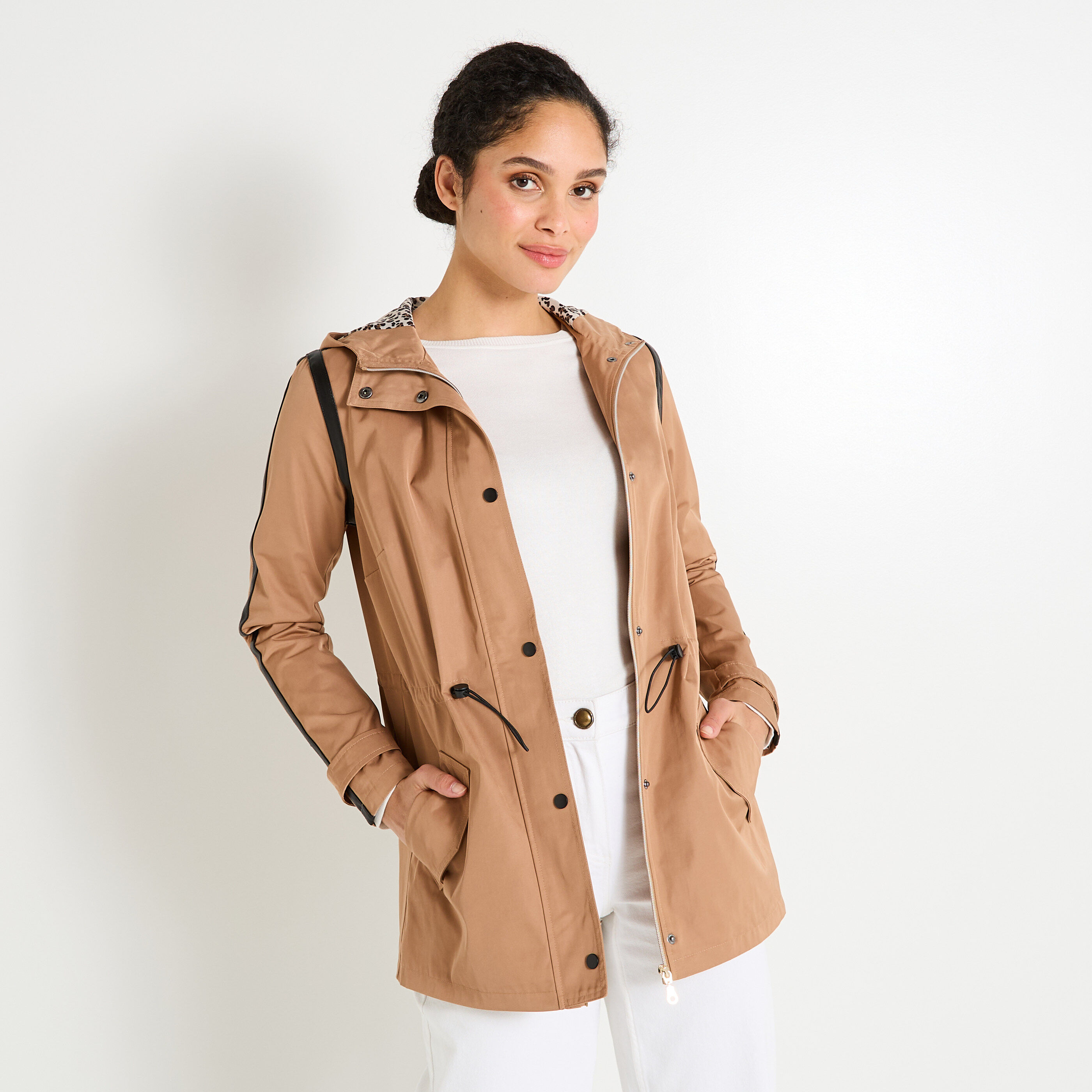 Parka d&eacute;perlante femme