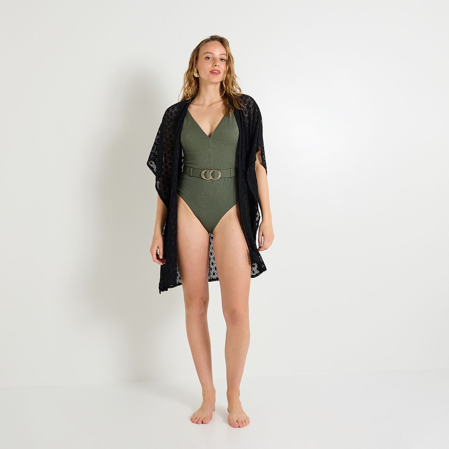 Pareo en crochet femme