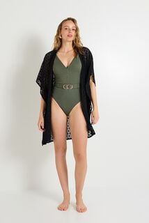 Pareo en crochet femme