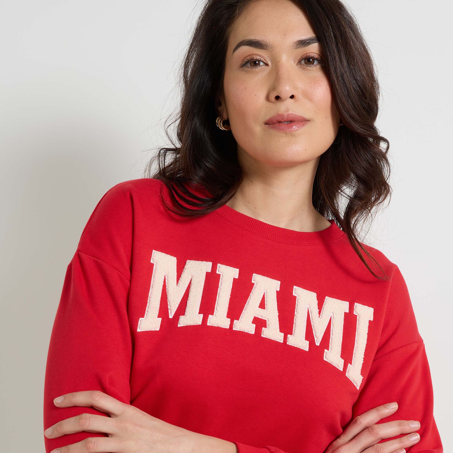 Sweat col rond femme