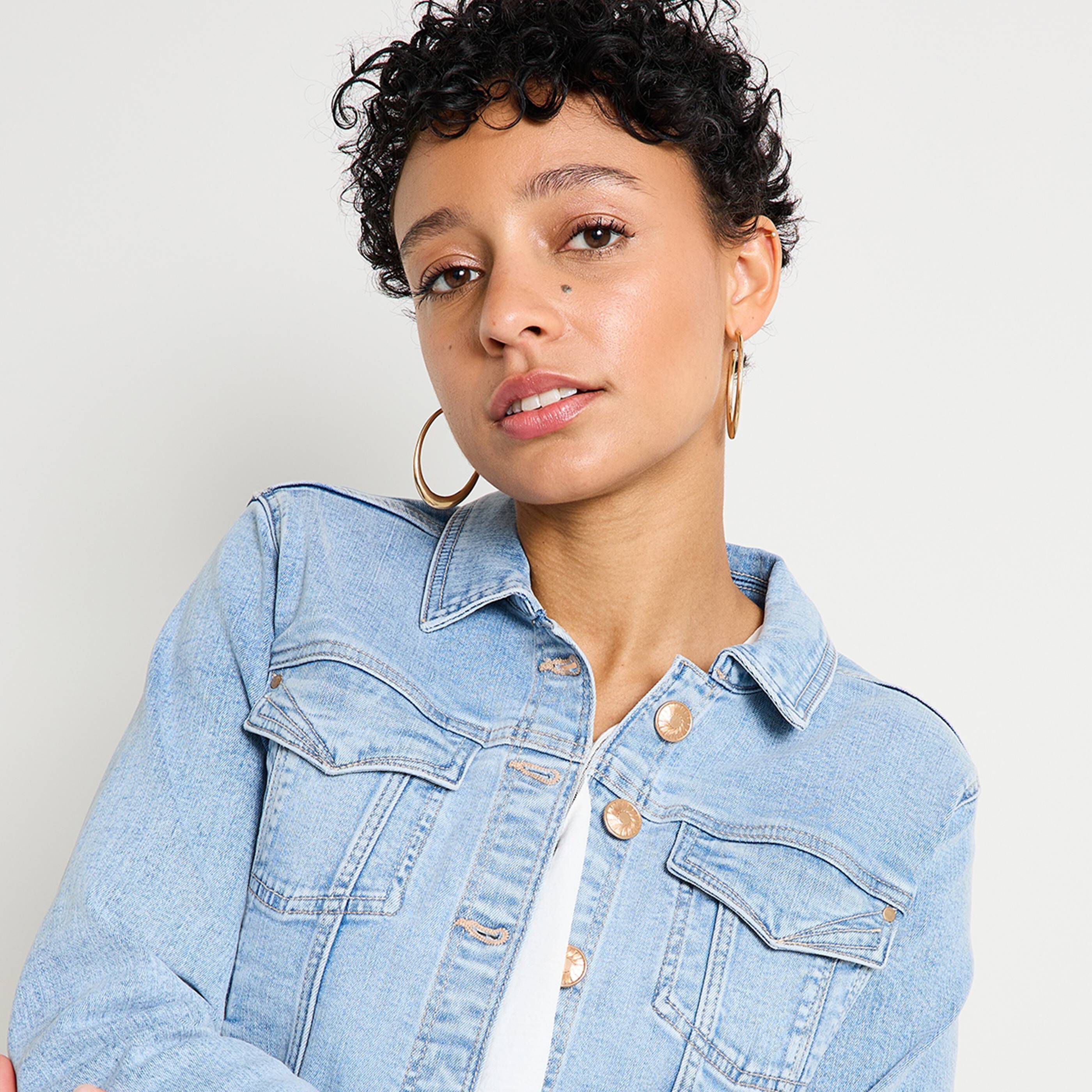Veste en denim femme