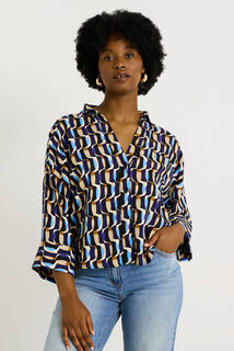 Chemise impirmée manches 3/4 femme