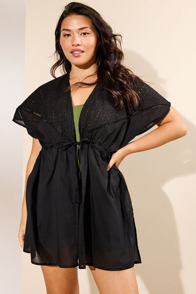 Paréo broderie femme