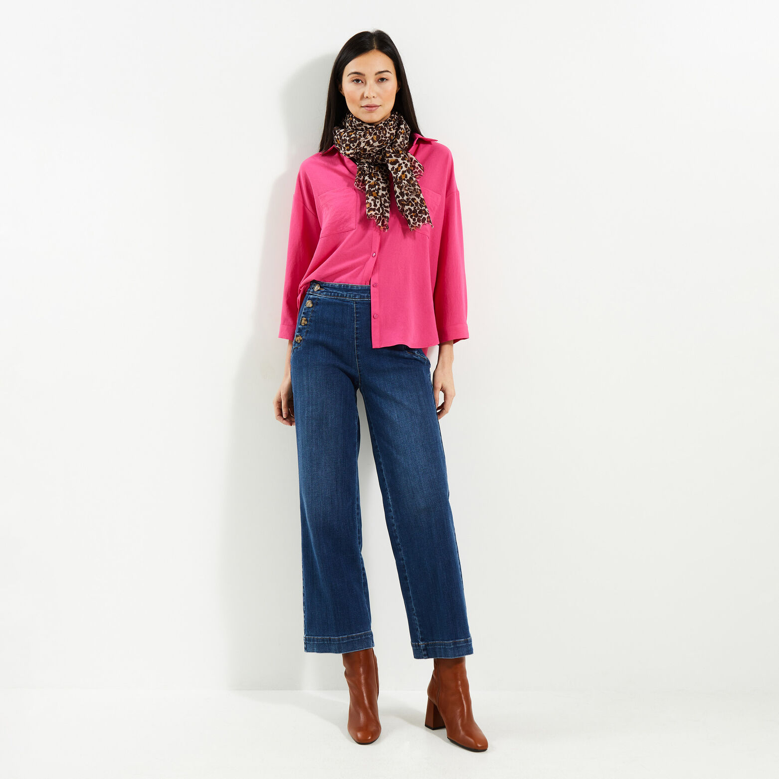 Chemise unie femme