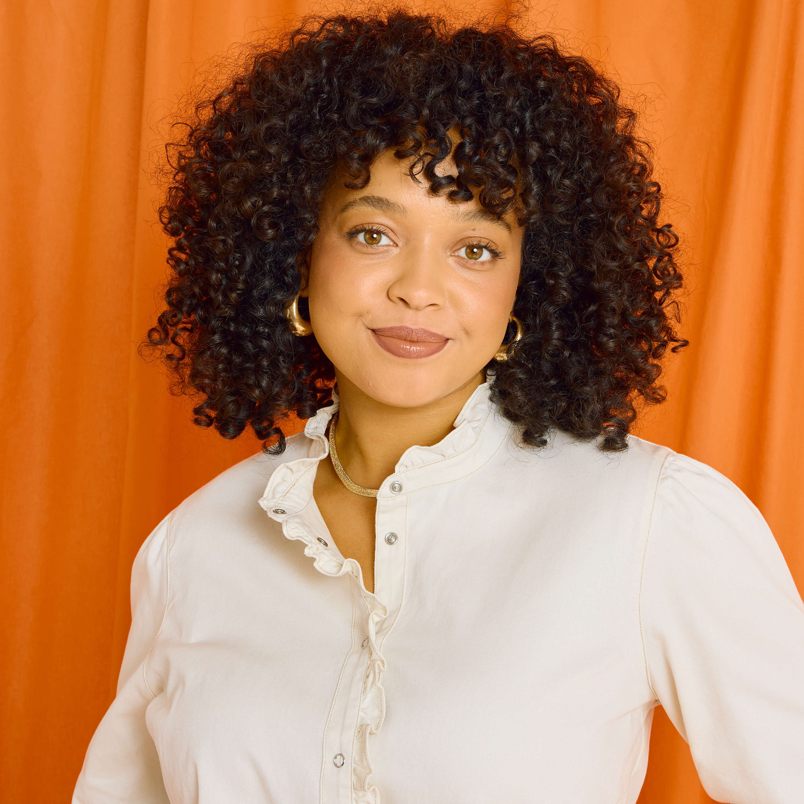 Chemise col volant&eacute; femme