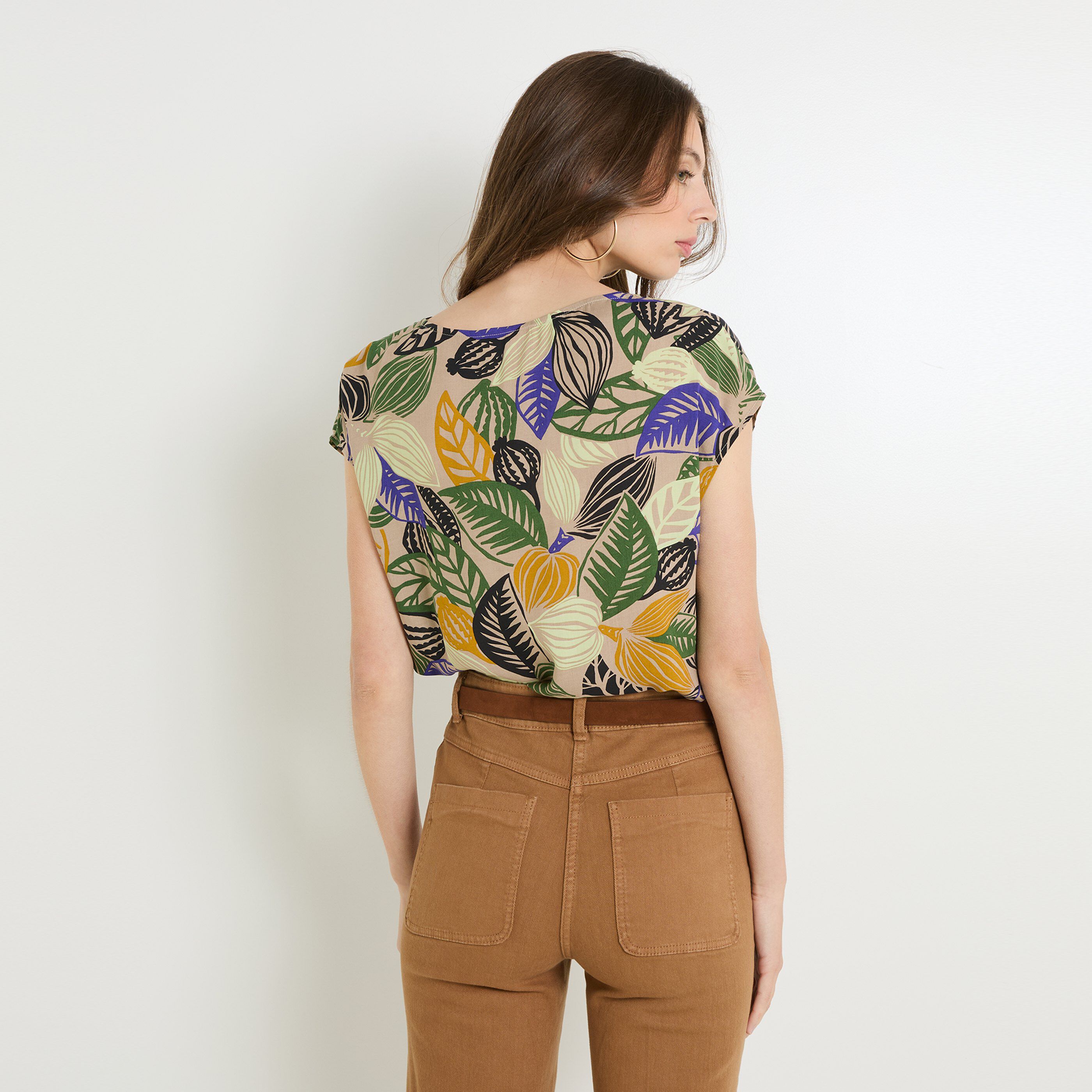 Blouse manches courtes femme